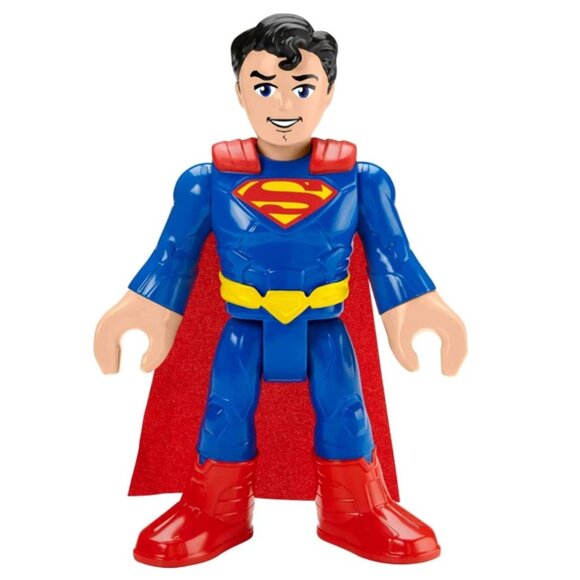 Imaginext DC Super Friends SUPERMAN XL Toy 10-In Figure with Fabric Cape - Picture 2 of 3